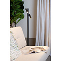 Mitra Doppel wiederaufladbare Leselampe Akku/Akku LED dimmbar 2x2,2W 2700K IP54 mit kabelloser Ladestation schwarz