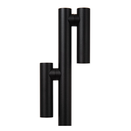 Mitra lámpara de lectura doble recargable batería/batería LED regulable 2x2.2W 2700K IP54 con estación de carga inalámbrica negro