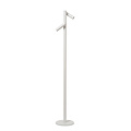 Mitra dubbele witte oplaadbare leeslamp accu/batterij LED dimbaar 2x2,2W 2700K IP54 met draadloos oplaadstation