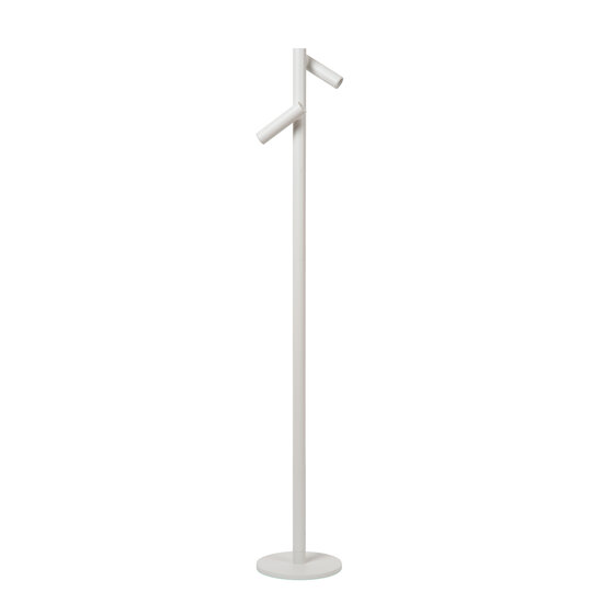 Mitra dubbele witte oplaadbare leeslamp accu/batterij LED dimbaar 2x2,2W 2700K IP54 met draadloos oplaadstation