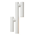 Mitra dubbele witte oplaadbare leeslamp accu/batterij LED dimbaar 2x2,2W 2700K IP54 met draadloos oplaadstation