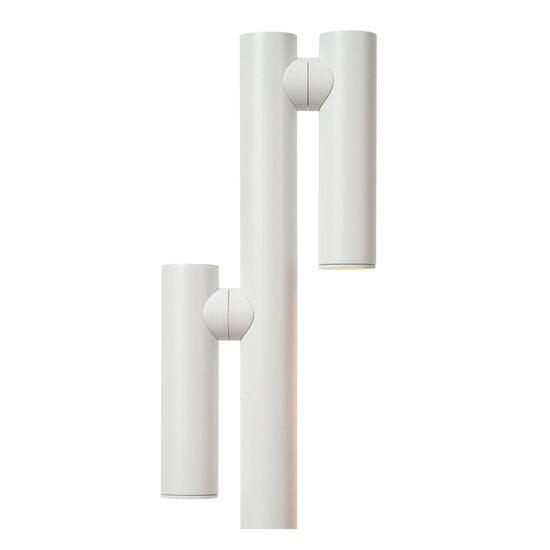 Mitra dubbele witte oplaadbare leeslamp accu/batterij LED dimbaar 2x2,2W 2700K IP54 met draadloos oplaadstation
