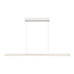 Maggie white long hanging lamp LED dimmable 30W 2700K