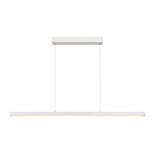 Maggie white long hanging lamp LED dimmable 30W 2700K