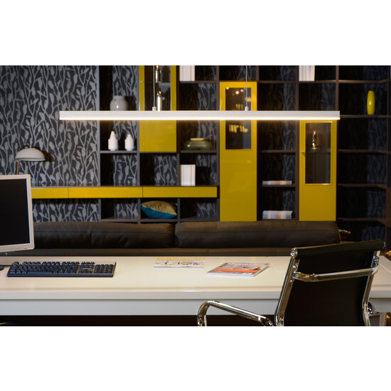 Maggie witte lange hanglamp LED dimbaar 30W 2700K