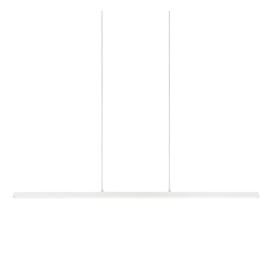 Lampe suspendue longue blanche Macho LED dimmable 36W 2700K
