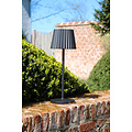 Kiki black rechargeable table lamp outdoor lighting battery/battery LED dimmable 1x2W 2700K IP54 with wireless charging station
