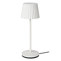 Kiki white rechargeable table lamp outdoor lighting battery/battery LED dimmable 1x2W 2700K IP54 with wireless charging station