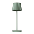 Kiki vert lampe de table rechargeable éclairage extérieur batterie/batterie LED dimmable 1x2W 2700K IP54 avec station de recharge sans fil