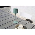 Kiki vert lampe de table rechargeable éclairage extérieur batterie/batterie LED dimmable 1x2W 2700K IP54 avec station de recharge sans fil