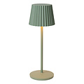 Kiki vert lampe de table rechargeable éclairage extérieur batterie/batterie LED dimmable 1x2W 2700K IP54 avec station de recharge sans fil