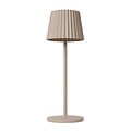Kiki beige rechargeable table lamp outdoor lighting battery/battery LED dimmable 1x2W 2700K IP54 with wireless charging station