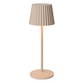 Kiki beige rechargeable table lamp outdoor lighting battery/battery LED dimmable 1x2W 2700K IP54 with wireless charging station