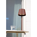 Kiki rust brown rechargeable table lamp outdoor lighting battery/battery LED dimmable 1x2W 2700K IP54 with wireless charging station