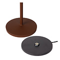 Kiki rust brown rechargeable table lamp outdoor lighting battery/battery LED dimmable 1x2W 2700K IP54 with wireless charging station