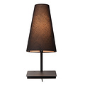 Lámpara de noche Groll 1xE27 con punto de carga USB negro