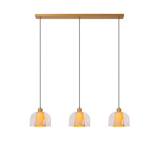 Shooter knappe hanglamp 3xE27 transparant