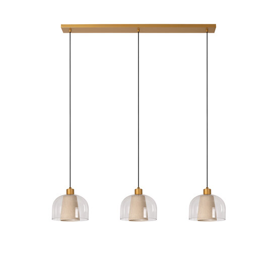 Shooter knappe hanglamp 3xE27 transparant