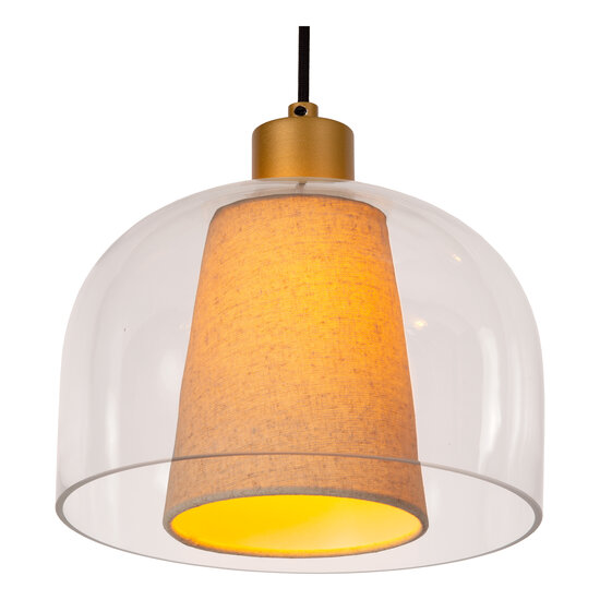 Shooter knappe hanglamp 3xE27 transparant