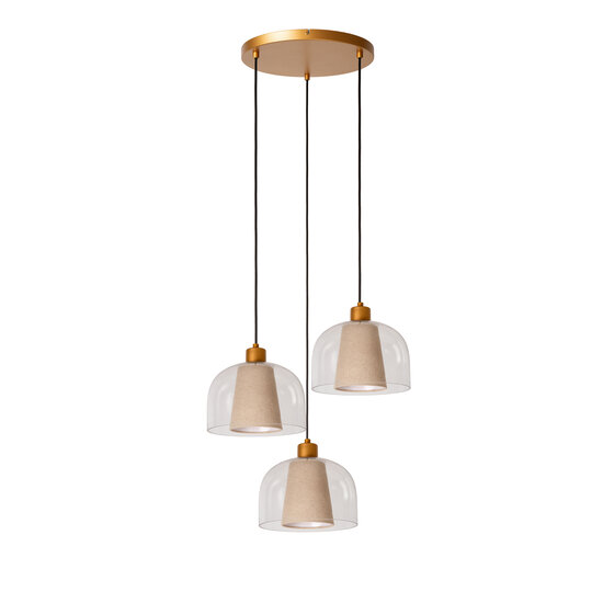 Shooter elegant hanging lamp 3xE27 transparent