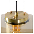Lampe à suspension Frank ambre diamètre 28 cm 1xE27