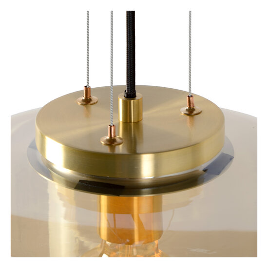 Frank lámpara colgante ámbar diámetro 28 cm 1xE27