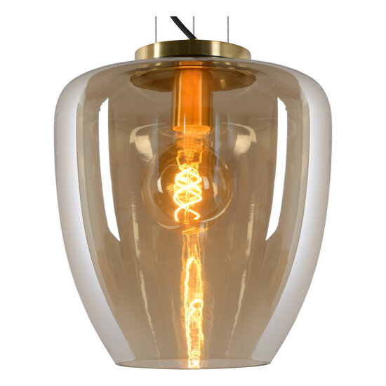 Frank amber hanging lamp diameter 28 cm 1xE27