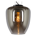 Lampe à suspension Frank diamètre 28 cm 1xE27 fumée