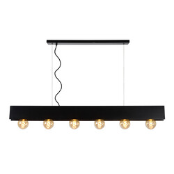 Lampe à suspension Tuur 6xE27 noire