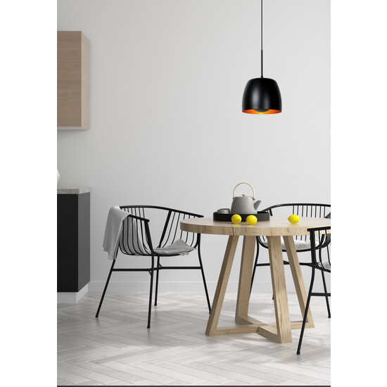 Alain hanging lamp diameter 24 cm 1xE27 black