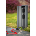 Outdoor lighting socket column sockets with pin earth diameter 10 cm IP44 anthracite