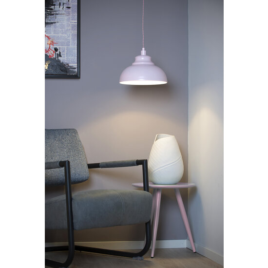 Lampe suspendue Alice rose diamètre 29 cm 1xE14 rose