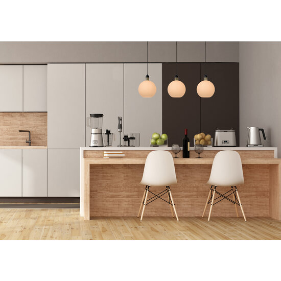 Lampe à suspension Alana 3x E27 opale