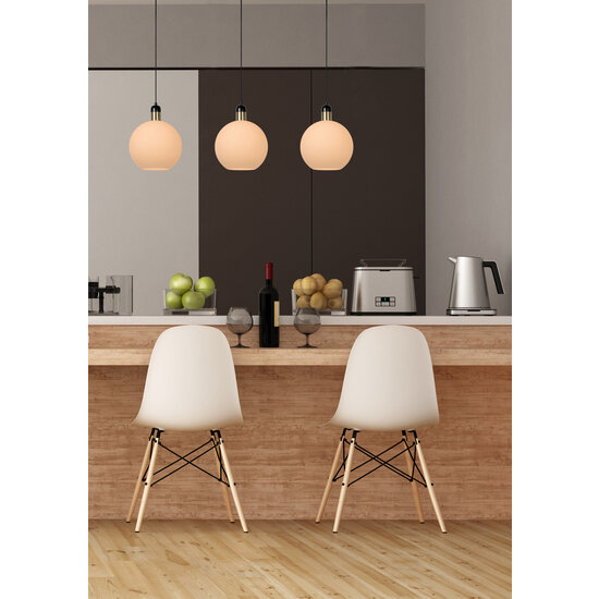 Lampe à suspension Alana 3x E27 opale