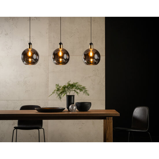 Alana hanglamp 3xE27 gerookt