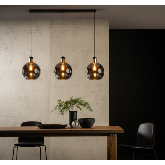 Alana hanglamp 3xE27 gerookt
