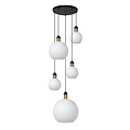 Lampe à suspension Alana 5x E27 opale