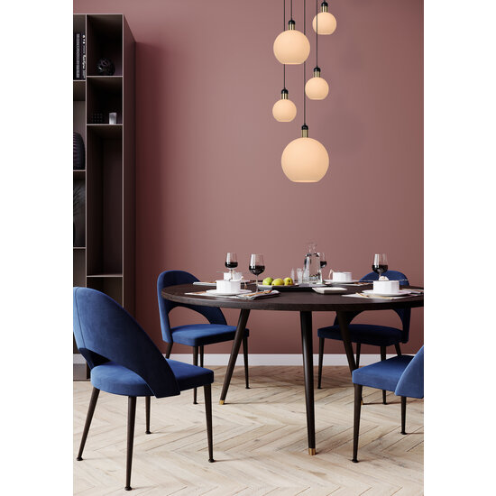 Alana 5x E27 hanging lamp opal