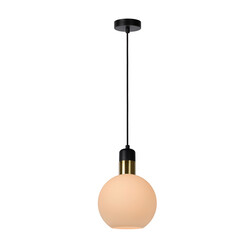 Lampe à suspension opale Alana diamètre 20 cm 1xE27