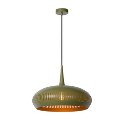 Lampe à suspension Crave verte diamètre 45 cm 1xE27