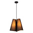 Groll hanglamp diameter 34,3 cm 3xE27 zwart