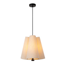 Lampe à suspension Groll beige diamètre 34,3 cm 3xE27