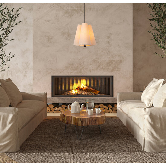 Groll beige hanglamp diameter 34,3 cm 3xE27