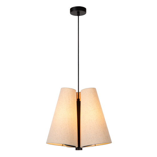 Lampe à suspension Groll beige diamètre 34,3 cm 3xE27