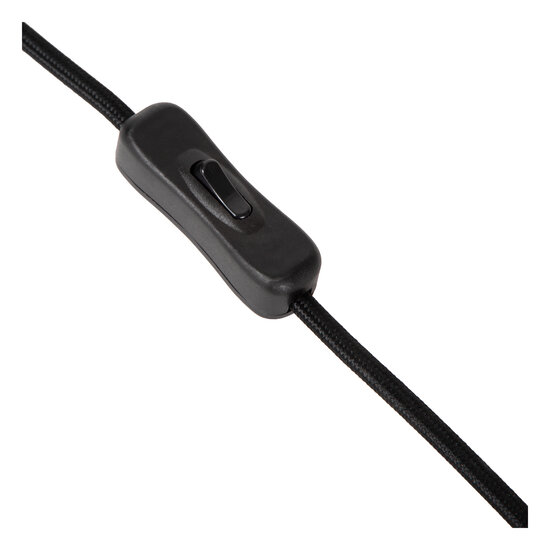 Lámpara de mesa Albert negra 1xE27