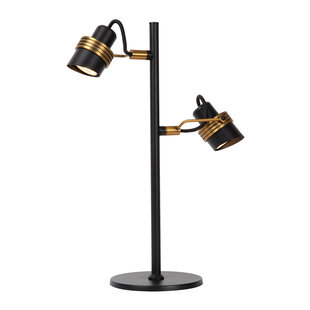Lampe de table Alberto 2xGU10 noire