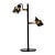 Lampe de table Alberto 2xGU10 noire