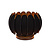 Annabella tafellamp diameter 30 cm 1xE27 zwart