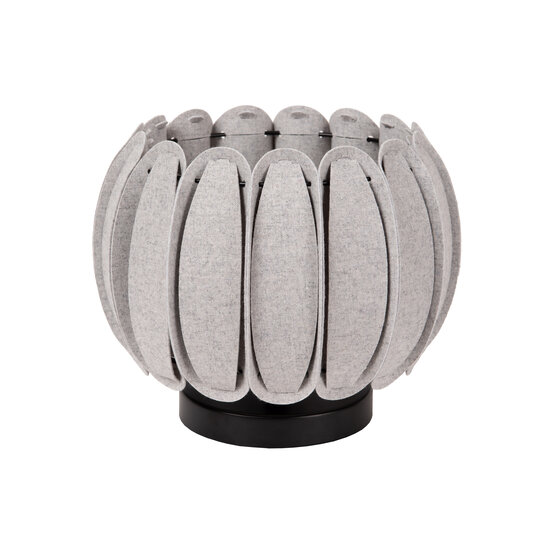 Lampe de table Annabella grise diamètre 30 cm 1xE27