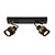 Alberto ceiling spotlight 2xGU10 black
